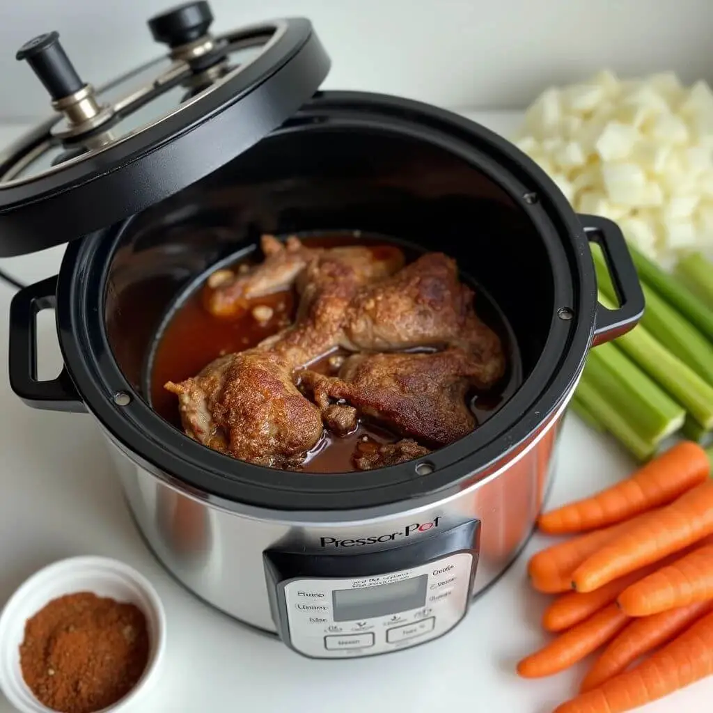 Cooking Alabama Neck Bones in a slow cooker and pressure cooker for tender results