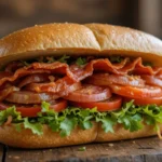 Delicious Knob Sandwich with Fresh Ingredients